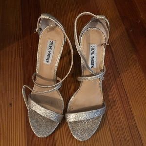 Steve Madden Gold Glitter Heels